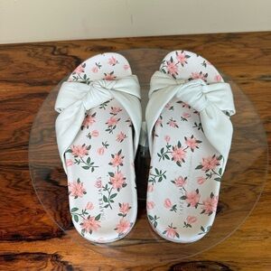 Draper James Stella Slide Sandal white in size 7